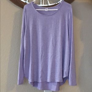 Old Navy Soft lavender tunic. Long sleeve. XXL.